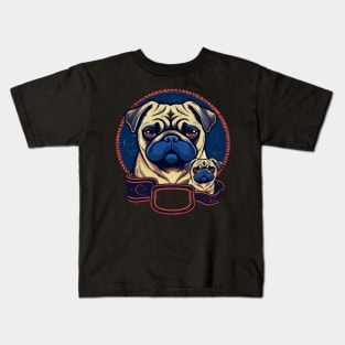 Pug Fathers Day Kids T-Shirt